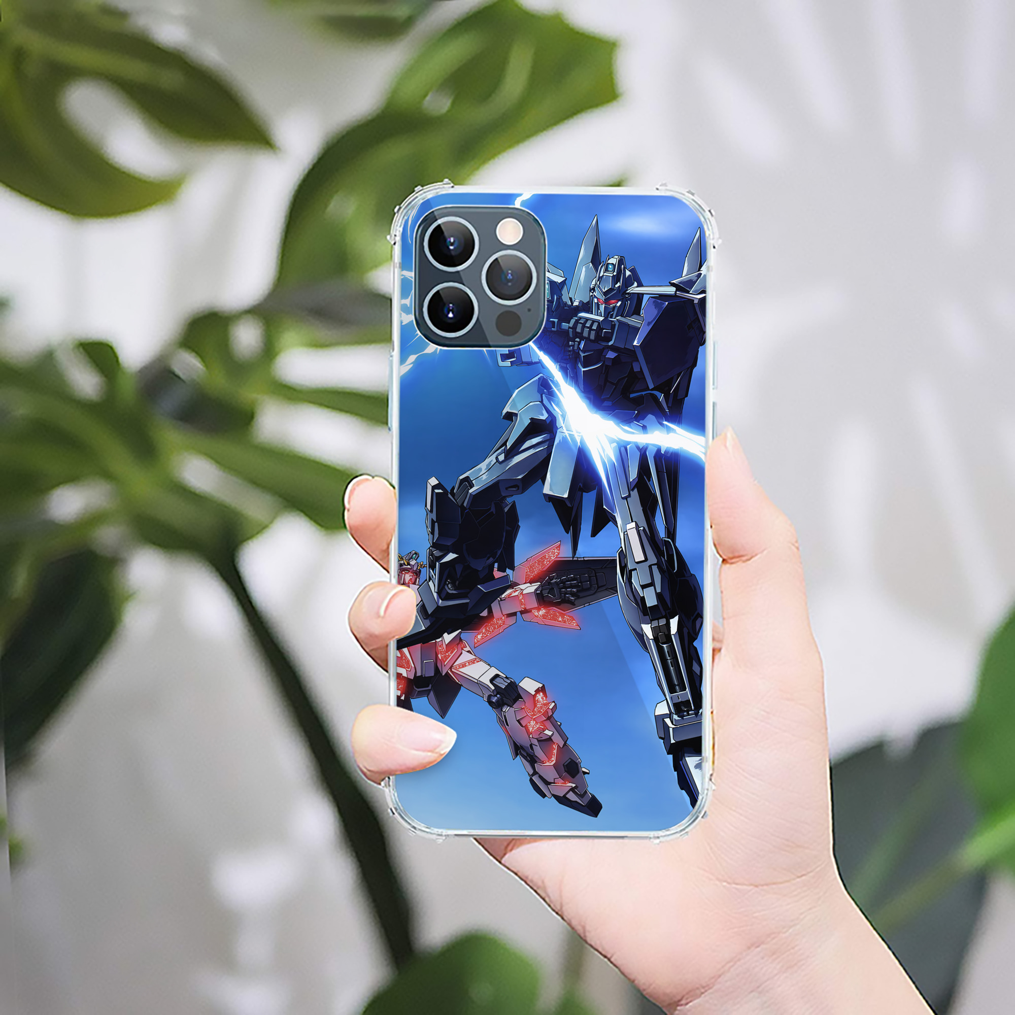 （画像用） 機動戦士ガンダム Mobile Suit Gundam 【iPhone 12シリーズ対応】透明スマホケース（クリアソフトケース）